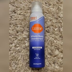 Lume Whole Body Deodorant Spray, Soft Powder Scent